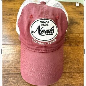 Neals Concan Texas Frio River‎ Baseball Cap Mesh Snap Back By Outdoor Boho Retro